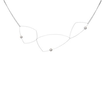 Collier Morph It avec perle d'eau douce ronde 12