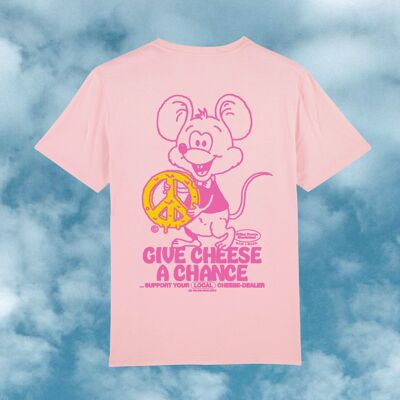 GCW Support your local cheese dealer Tshirt pink