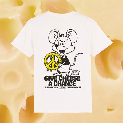 GCW Sostieni il tuo rivenditore di formaggi locale Tshirt bianca