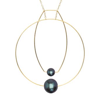 Collier Multi Forme avec Perles Rondes d'Eau Douce 14