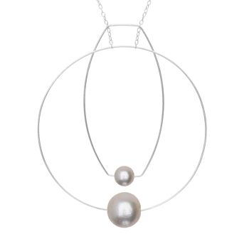Collier Multi Forme avec Perles Rondes d'Eau Douce 11