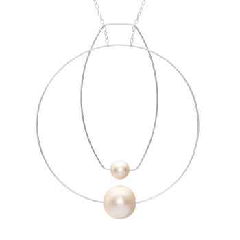 Collier Multi Forme avec Perles Rondes d'Eau Douce 13