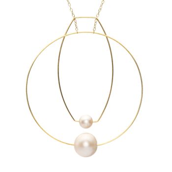Collier Multi Forme avec Perles Rondes d'Eau Douce 5