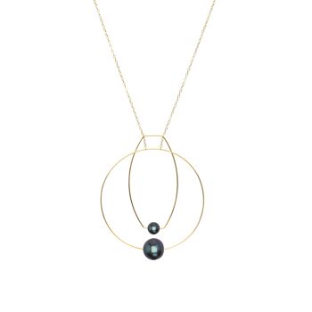 Collier Multi Forme avec Perles Rondes d'Eau Douce 10