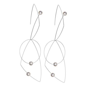 Boucles d'oreilles Morph It avec perles d'eau douce 12