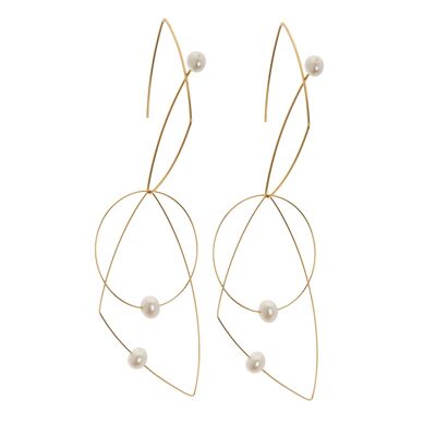 Pendientes Morph It con perlas de agua dulce