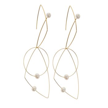 Boucles d'oreilles Morph It avec perles d'eau douce 1