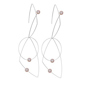 Boucles d'oreilles Morph It avec perles d'eau douce 14