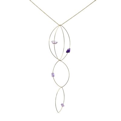 Morph It  Necklace with Amethyst