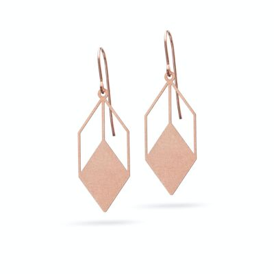 Earrings "Pendulum simple" | Bronze