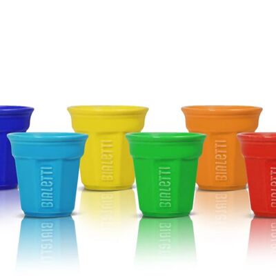 Espresso Cup Set - Multi Coloured 6pk