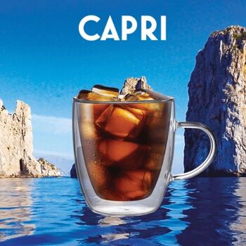 Tasses en verre à double paroi Capri 350 ml - Lot de 2 - NOUVEAU 2