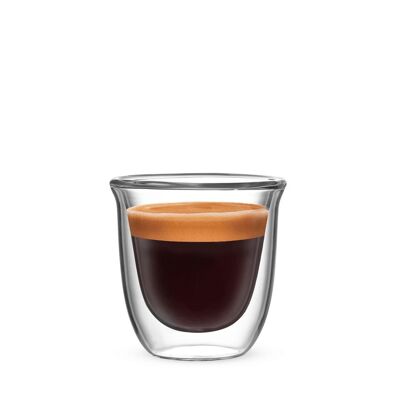 Firenze Doppelwandige Espressogläser 80 ml – 2er-Set – NEU