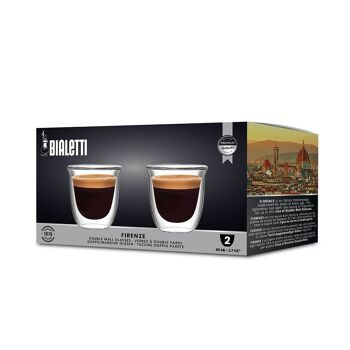 Verres à Espresso à Double Paroi Firenze 80ml - Lot de 2 - NOUVEAU 6
