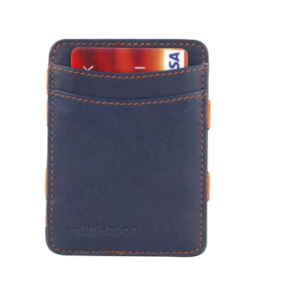 Blaue und orange zweifarbige Magic Wallet RFID