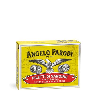 FILETTI DI SARDINE SENZA PELLE E SENZA SPINE IN OLIO DI OLIVA 105 G