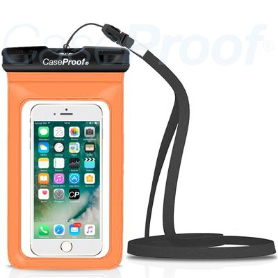 Pochette étanche 20m pour smartphone Orange