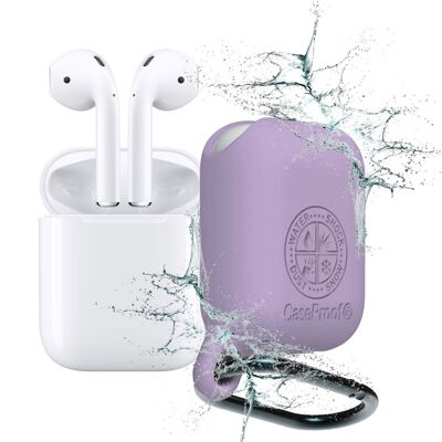 Airpods Waterproof and Shockproof Cover CaseProof Color: Purple