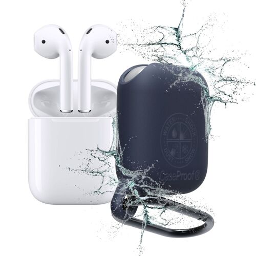 Airpods Housse Etanche et Antichoc CaseProof Couleur: Bleu Marine