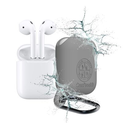 Airpods Waterproof and Shockproof Cover CaseProof Color: Gray