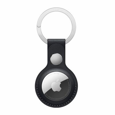 Porte-clés  pour AirTag Apple en cuir vegan Noir