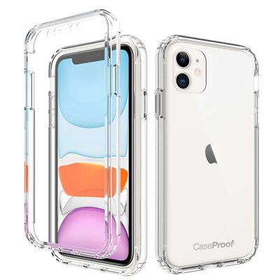 iPhone 12 Mini - Protección a prueba de golpes 360é - Serie SHOCK transparente