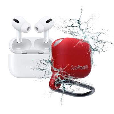 Airpods Pro Case Waterproof and Shockproof CaseProof Color: Red