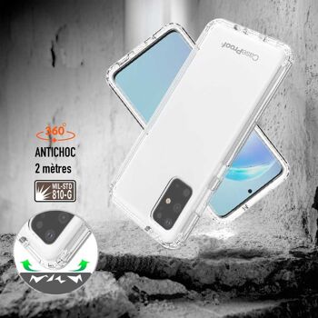 Samsung S 20 Plus - Protection 360é AntiChoc - Transparent Série SHOCK 3