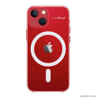 iPhone 13 Mini - Protección a prueba de golpes 360é - Transparente Serie Magsafe SHOCK