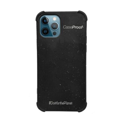 iPhone 12-12 Pro - Estuche biodegradable negro serie BIO