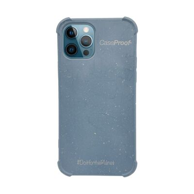iPhone 12-12 Pro - Funda Biodegradable Azul Serie BIO