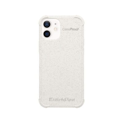 iPhone 12- 12 Pro - Coque Biodégradable ANTICHOC Blanc Série  BIO