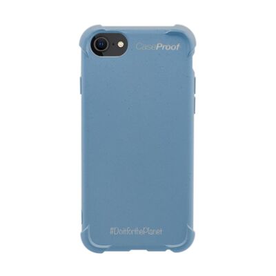 iPhone 87SE - Coque Biodégradable Bleu Série  BIO
