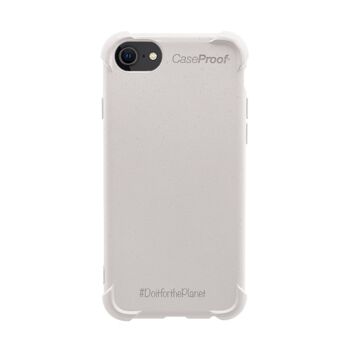 iPhone 87SE - Coque Biodégradable Blanc Série  BIO 1