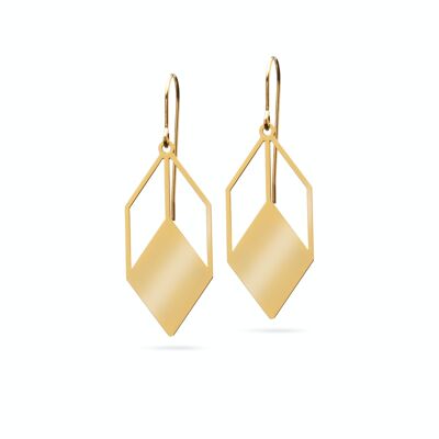 Earrings "Pendulum simple" | gilded