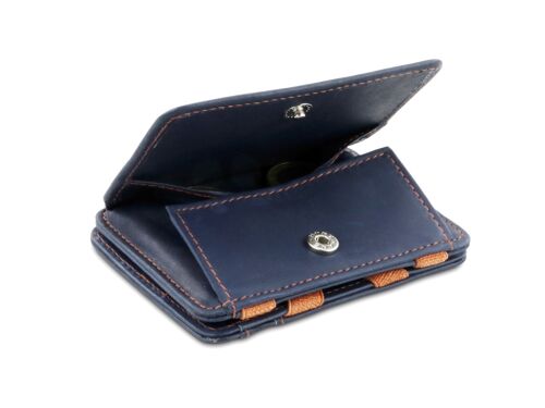 Blue and Orange Two Tone Magic Coin Wallet RFID