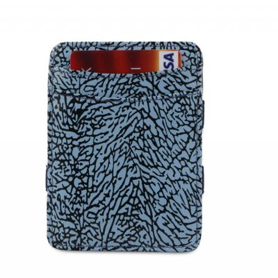 Elephant Blue Magic Coin Wallet RFID