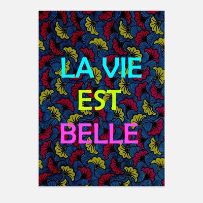 Affiche Poster - Wax La Vie Est Belle