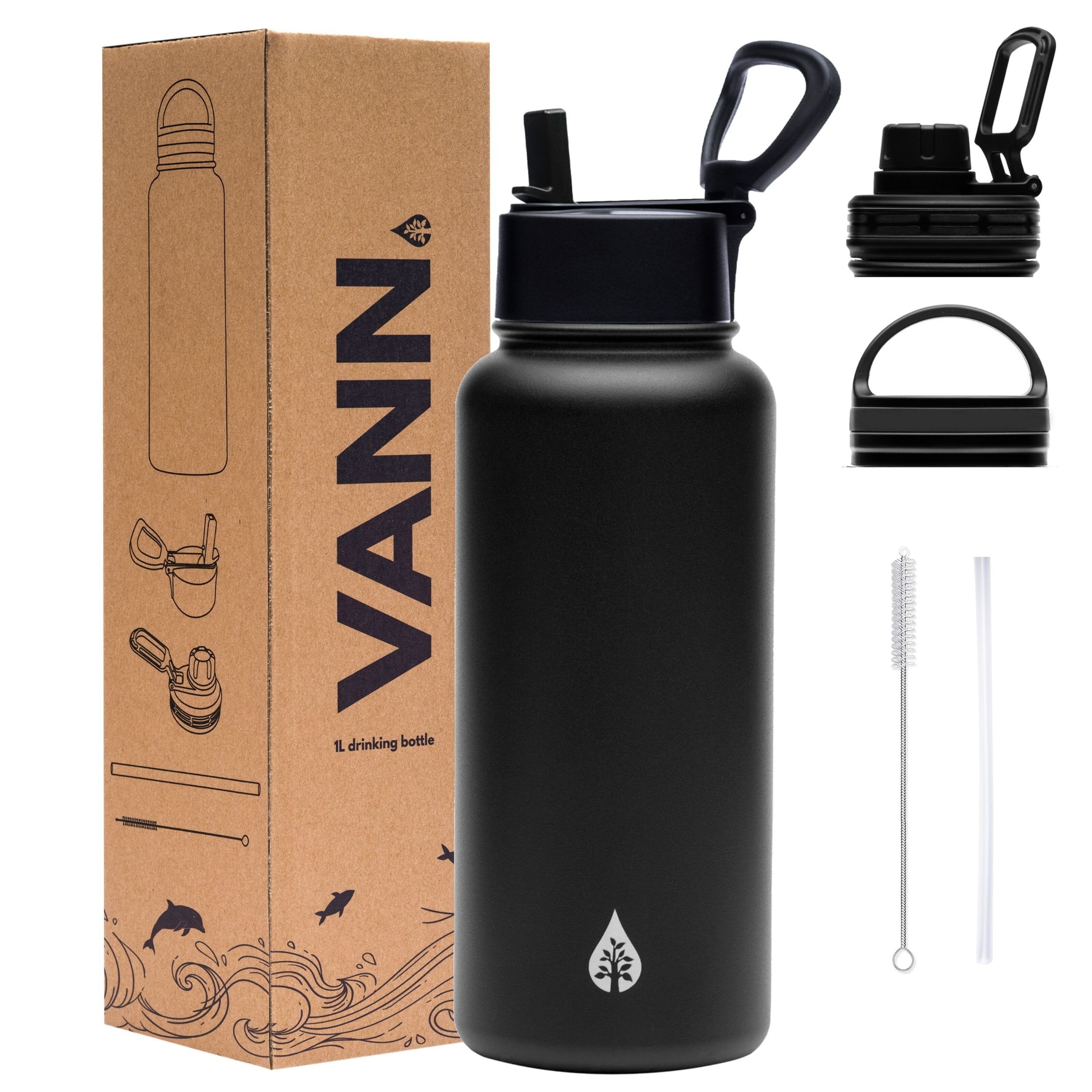 2 Liter Portable Sports Water Bottle Straw Large Capacity Gourd