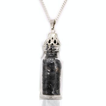 IGJ-19 - Collier de pierres précieuses en bouteille - Onyx noir - Vendu en 1x unité/s par extérieur 4