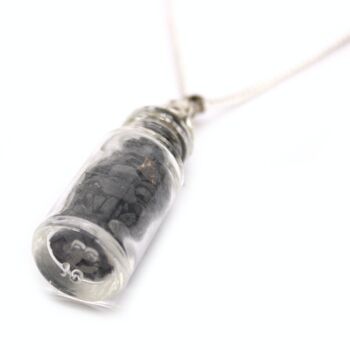 IGJ-19 - Collier de pierres précieuses en bouteille - Onyx noir - Vendu en 1x unité/s par extérieur 6