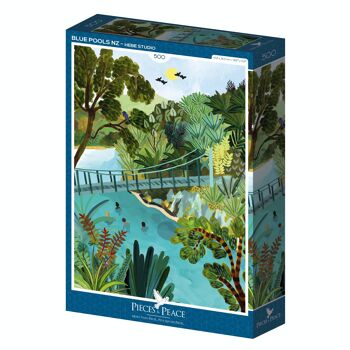 Blue Pools NZ - Puzzle 500 pièces 1