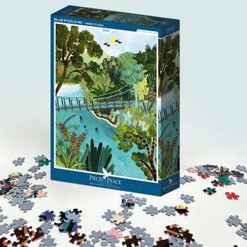 Blue Pools NZ - Puzzle 500 pièces 3