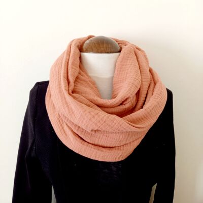 Double wrap scarf in double cotton gauze 8 colors to choose from, Mother's Day gift idea, mistresses, birthday