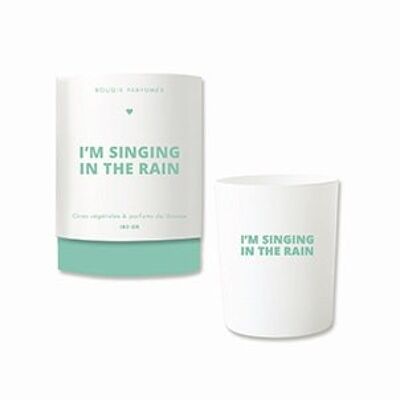 I'm singing in the rain candle
