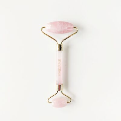 Rouleau facial en quartz rose