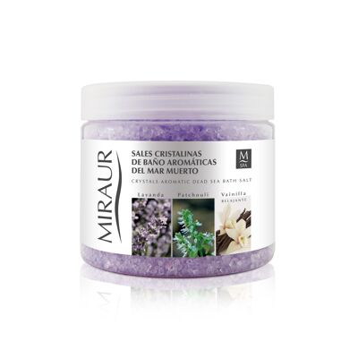 Konzentrierte aromatische kristalline Salze aus dem Toten Meer Lavendel, Vanille & Patchouli