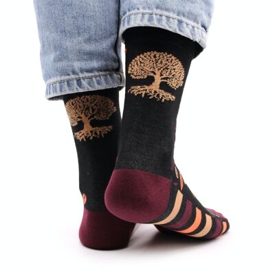 BamS-04F - Hop Hare Bamboo Socks - Tree of Life S/M - Sold in 3x unit/s per outer