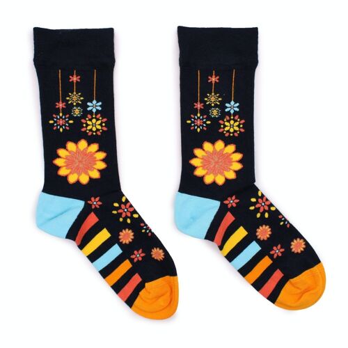 BamS-05M - Hop Hare Bamboo Socks - Mandala Flowers M/L - Sold in 3x unit/s per outer