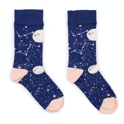 BamS-06M - Hop Hare Bamboo Socks - Moon Walk M/L - Sold in 3x unit/s per outer